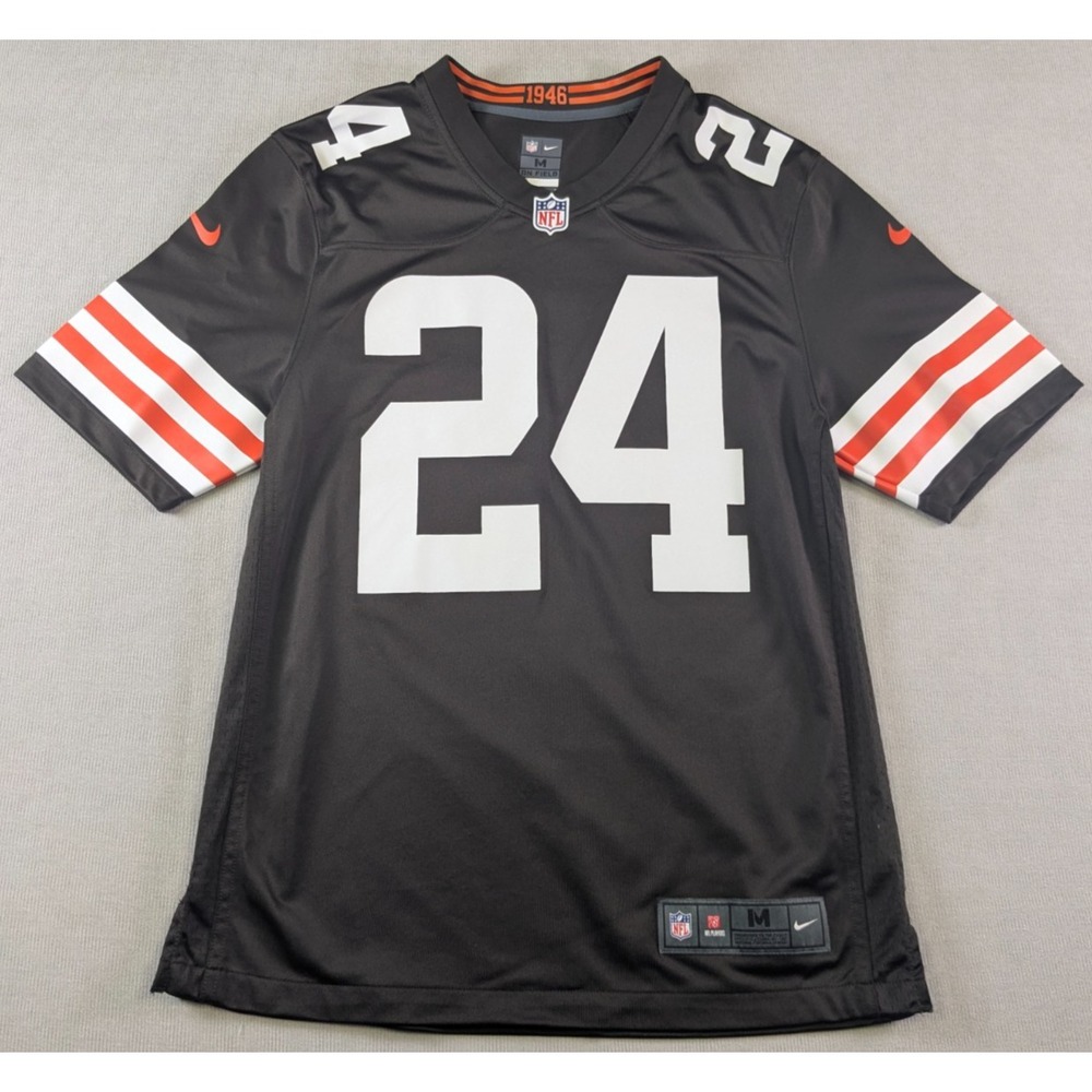 Cleveland Browns Jersey Mens Medium Nike Nick Chubb NFL Football On Field 24